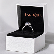 Spot pandora Pandora official website counter pigeon egg elegant zircon 925 silver ring female 196250CZ