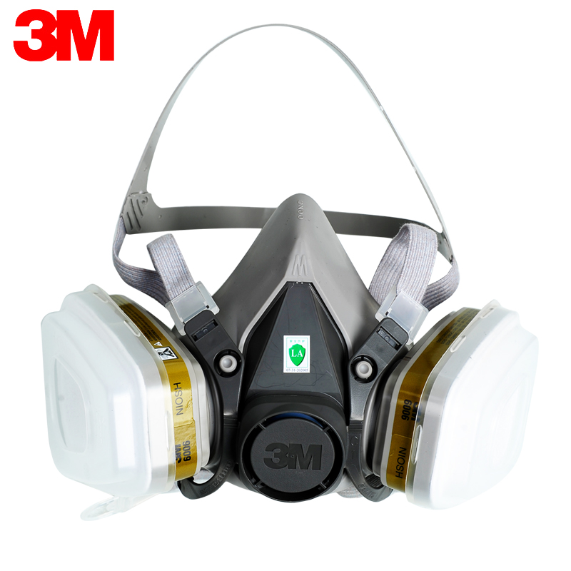 3m防毒面具6200防毒口罩喷漆专用防尘面罩喷漆口罩化工甲醛配6006