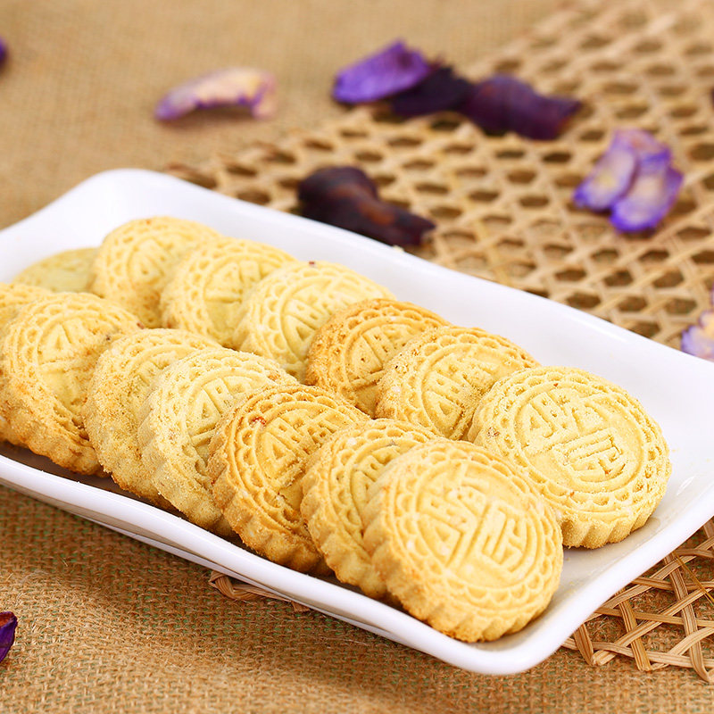 咀香园杏仁饼纯正口味休闲零食糕点点心饼干广东中山特产美食手信