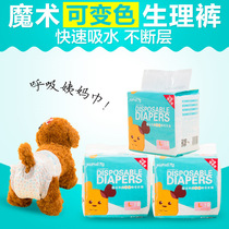 Discoloration Pet Paper Pee Pants Small Dogs Physiological Pants Teddy Dog Mother Dog Sanitary Napkins Safety Pants Menstrual Pants Pee not wet