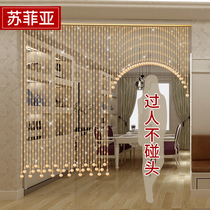 Bead Curtain Door Curtain Partition Curtain Home Living Room Aisle Xuan Guan Toilet Gourd Shelter Bedroom decorated with crystal hanging curtain