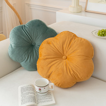 Net red ins wind velvet pure colour petals Pillow Sofa Cushions Maiden office Chair cushions Floating Window Decorations