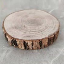 Round wood chips camphor wood chips DIY handmade painting with leather ring wooden stake coaster decoration wardrobe insect-proof and moth-proof