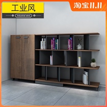LOFT Industrial Wind wooden office filing cabinet office floor partition table side bookcase modern simple furniture