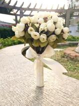 Emulation Bag Core Rose Bridal Wedding Wedding Wedding Hands with Flower Han-style Foreign View Xiaoqing New shooting of the photo and props