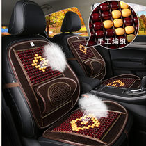 Single Wood Bead Cushion Breathable Ventilation Car Single Sheet Summer Driving Seat Waist Bamboo Sheet Cool Cushion Single Seat Cushion