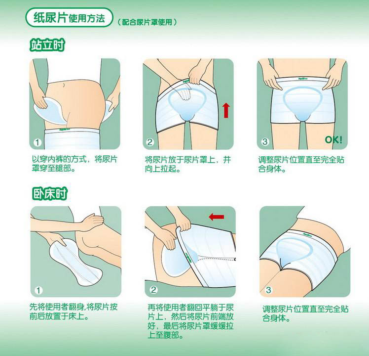 成人中老年方便隔尿干爽纸尿片女性经期量大护理巾加厚长新品