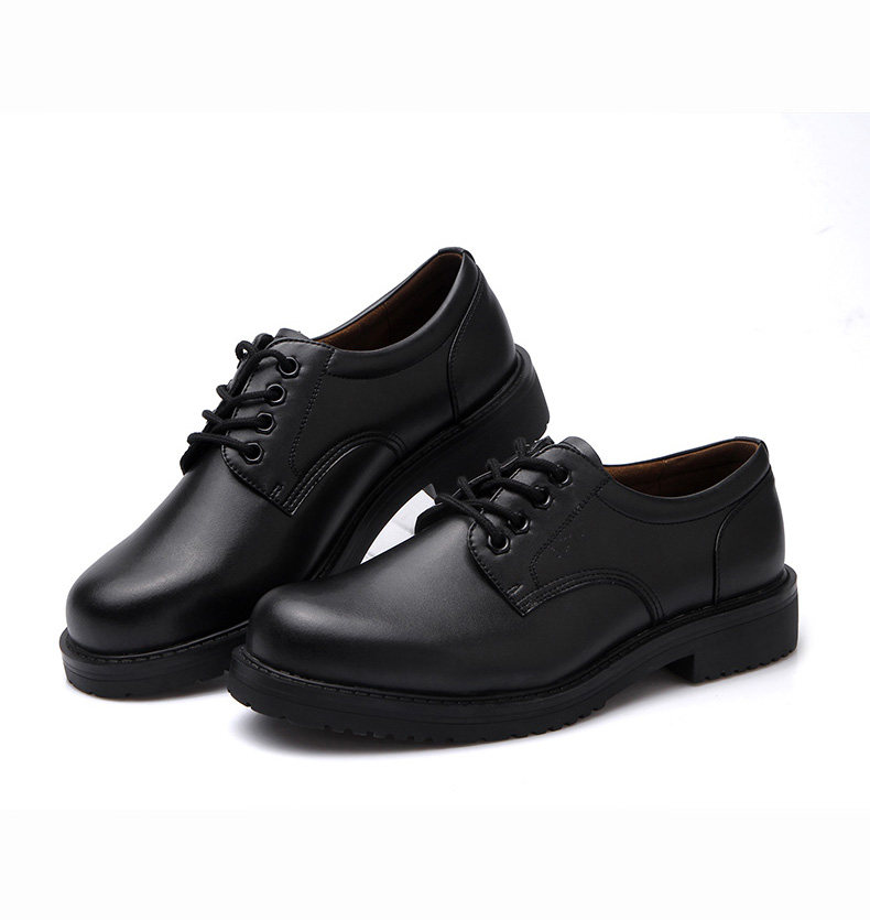 3515强人皮鞋男工作鞋黑色工装鞋保安大头军勾皮鞋军鞋制式男单鞋