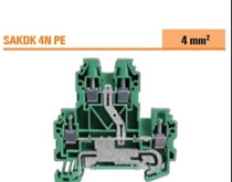 Weidmüller SAKDK4N PE double type ground terminal 4mm squared 2049730000