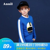 Annai childrens clothing boys cotton sweater winter new cotton line warm Western style top EB844293