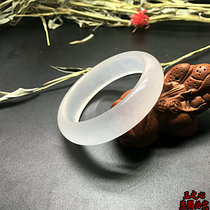 Xinjiang white jade bracelet Girl ice white jade bracelet Quartzite jade bracelet Hetian jade jade bracelet