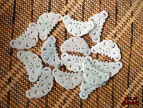 DIY Handmade Ornament Accessories Head Accessories Other Materials Jade Emerald Accessories Emerald Lotus Triangular Semicircle Butterfly Pei
