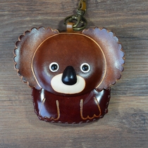 Handmade Cartoon Animal Coin Stuffed Cow Leather Mini Wallet Creative Genuine Leather Zero Wallet Womens Gift Wallet