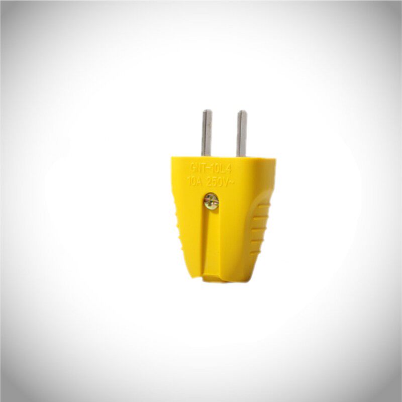 公牛二孔插头摔不烂两脚插头 防摔抗摔型可拆卸接线二极插头t10l4