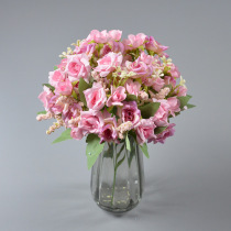 Simulation mini-corner rose bouquet silk flower New Chinese home desktop with wall garlands making scene decoration