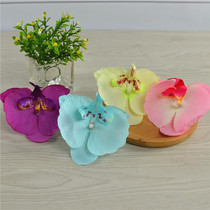 Simulation butterfly Lanflower head suede cloth handle emulation floral wall flower arrangement shooting prop head decorated with fake floral silk flower head