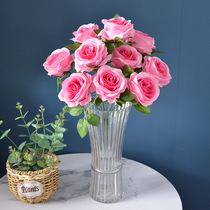10 - head rose bouquet of wedding decoration silk - cloth desktop hand - flower flower - flower wall
