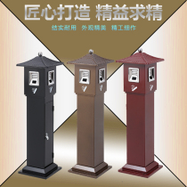 Cisnan Ancient Wind House Ash Column Burst Flowers Gold Black Imitation Ancient National Wind Smoke Column Local Characteristics Smoking Barrel Smoke Kiosk