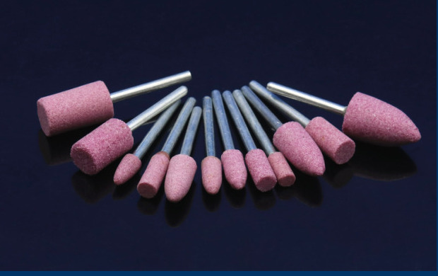 红刚玉砂轮磨头 陶瓷磨头 打磨铁 金属打磨头 火石仔研磨抛光除锈