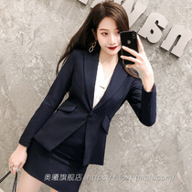 Professional dress womens suit Korean fashion temperament goddess Fan Qiudong work workplace business dress overalls