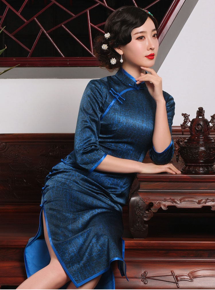 雀之恋2017夏装旗袍十八