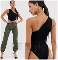 Black camisole outer wear womens oblique shoulder summer sexy one shoulder strapless sleeveless ins halter one-piece top