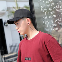 And wood scoot-hat male sun protection duck tongue hat sunbonnet hat man pure color simple tide 100 hitch Korean version hat baseball cap man