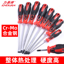 The force is easy to get a word screw batch magnetic flat screwdriver screwdriver screwdriver screwdriver screwdriver 3 5 6 8mm chrome vanadium steel lengthened