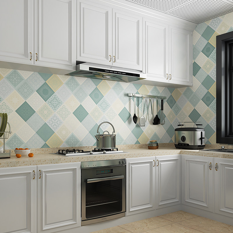 自粘背胶墙纸壁纸卧室厨房装饰墙贴防水磨砂家具翻新贴纸画出租房