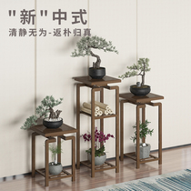 Flower rack Indoor living room Floor-to-ceiling flower rack Balcony flower pot rack Modern simple new Chinese zen flower rack