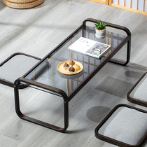 Tatami short table window sill small tea table bedroom sitting day style table pit Several floating window tables tempered glass easy to clean