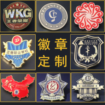 Metal badge custom medal badge brooch custom school emblem class emblem sterling silver commemorative coin medal design custom