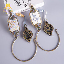 Jue card boutique Ming and Qing Chinese antique curtain hook double-sided embroidery decoration practical Hook ball one pair of straps