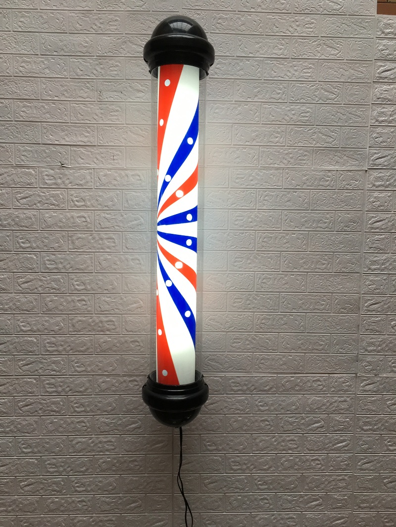 美发转灯led挂墙 美发店理发专用户外灯理发店转灯挂壁发廊灯箱小