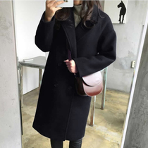 Woolen coat women autumn and winter clearance 2019 new Korean fashion fashion long woolen coat Joker students