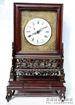 Su Zhong Pure Copper Sesame Chain Movement imitating the Rongnanjing Clock Red Wood Clock