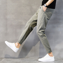 autumn men's casual pants Korean style stretch ankle strap pencil pants men's sports pants slim trousers