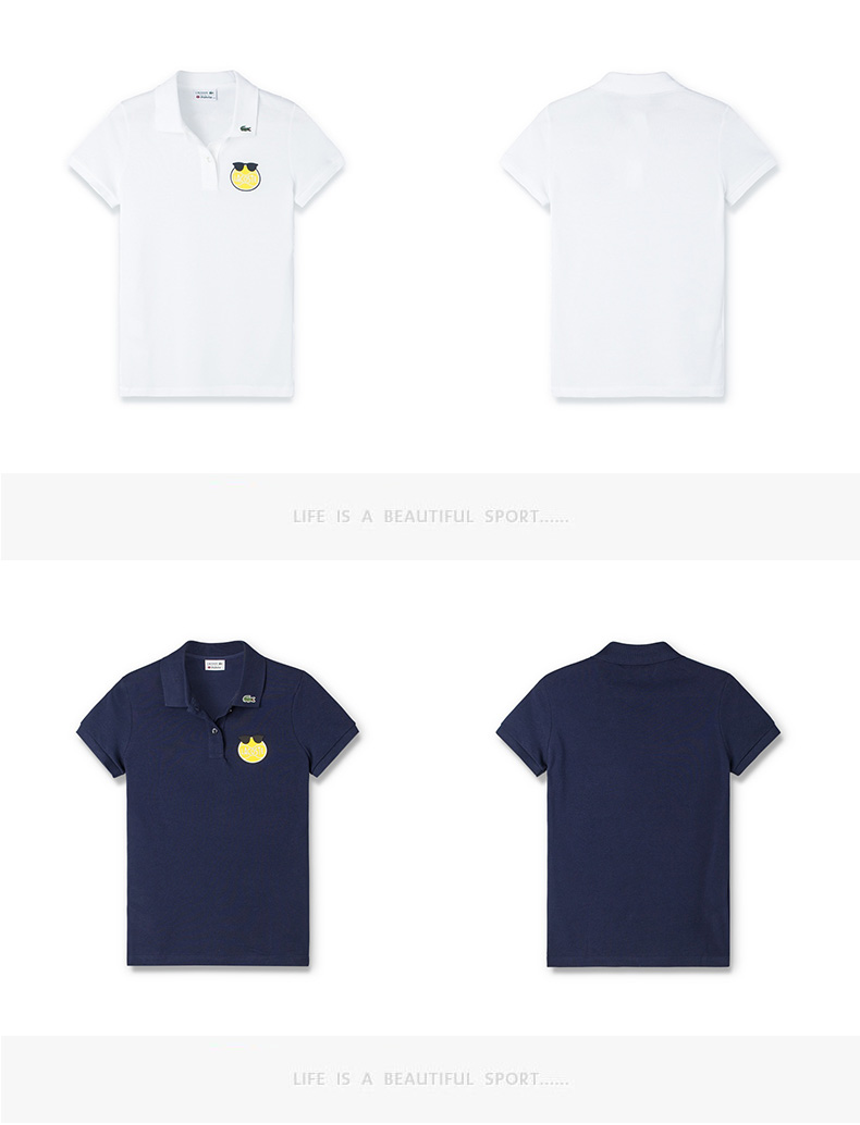 芬迪polo短袖 YAZBUKEY X LACOSTE 女式短袖POLO衫PF5210K1 芬迪新款polo