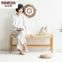 Innis Nordic solid wood home bench bench bench bench simple modern leisure Japanese table stool long board stool