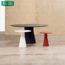 Creative simple glass and steel round tea several reverse table mushroom table classic designer round table discussion table