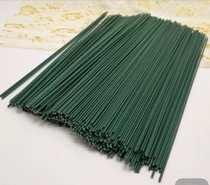 Handmade flower pole Kawasaki rose Green fake flower pole green pole handmade material flower Rod wire wire