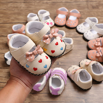0-1-year-old baby shoes soft bottom non-slip baby steps shoes female baby steps front shoes Princess Shoe 8 cute super cute