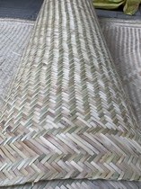 Thickened sun mat baking wine bamboo mat one green and one yellow handmade bamboo mat natural bamboo mat decoration decoration materials