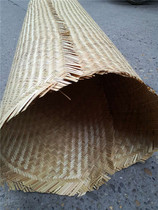 Custom-made bamboo mat decoration ceiling ceiling Wall skirt two yellow light color handmade bamboo woven bamboo carving
