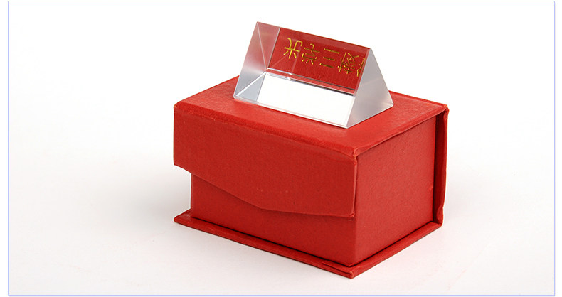 三棱镜小号5cm 七色阳光 光学三菱镜实验器材 教学仪器折射原理