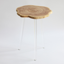 Side small round table Ring coffee table Nordic modern simple small apartment Living room Bedroom bedside mini small number H60