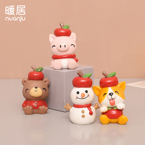 Creative cartoon office desktop decoration small ornaments cute Keji living room porch desktop home decorations