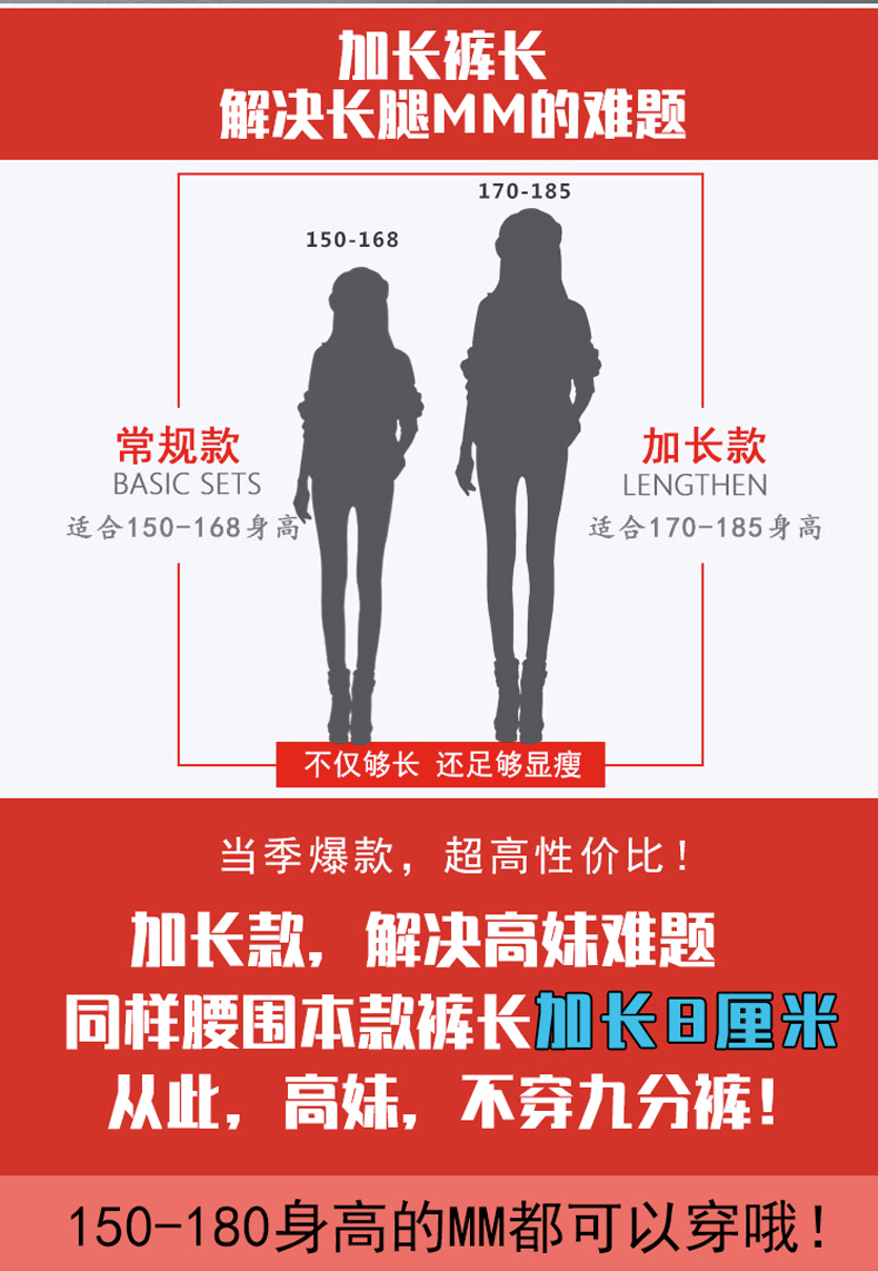 gucci校服褲加絨 秋冬加絨打底褲女外穿黑色加長加厚顯瘦牛仔小腳褲大碼保暖褲靴褲 gucci新款校服