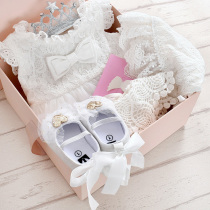 Full moon baby clothes Princess newborn gift box set Net red female baby dress summer and autumn year-old gifts