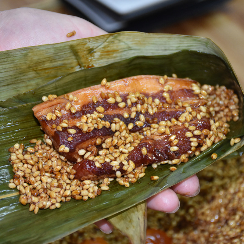 上海枫泾特产五花大肉粽手工鲜肉粽250克/个阿婆粽子嘉兴大肉粽子